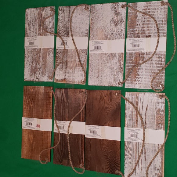 Lara's Crafts Pallet Plank with Rope 3 Barn Wood and 5 White Wash New - Picture 6 of 6